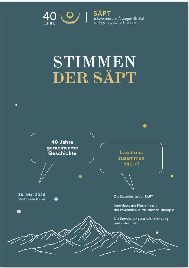 Titelseite der Jubiläumsbroschüre «Stimmen der SÄPT»